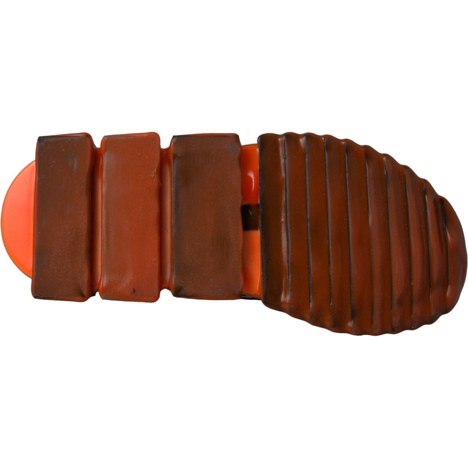 حذاء سنيكرز دولتشي آند غابانا أسود وأبيض وبرتقالي سهل الارتداء