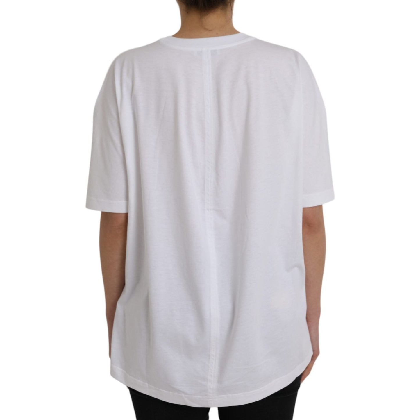 Balenciaga White Cotton Crew Neck Short Sleeves T-shirt Balenciaga