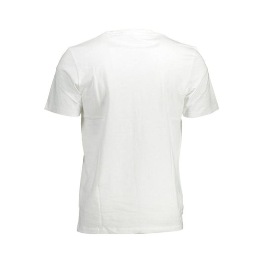 Timberland White Cotton Men T-Shirt Timberland