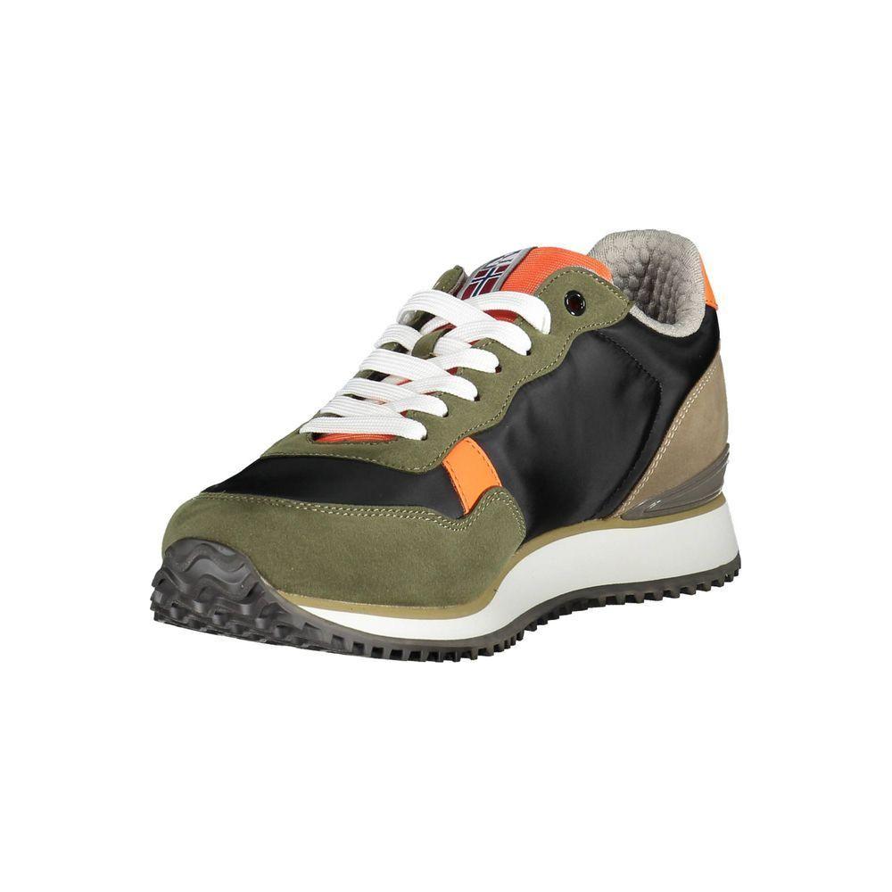 Napapijri Green Polyester Men Sneaker Napapijri