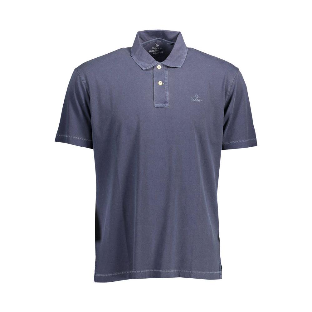 Gant Blue Cotton Men Polo Shirt Gant