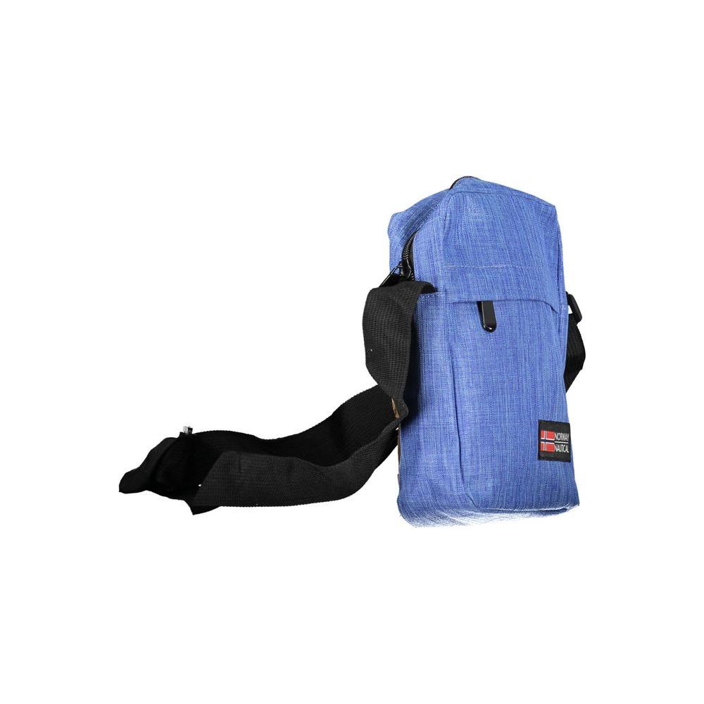 Front view with bag zipped and handles upright.