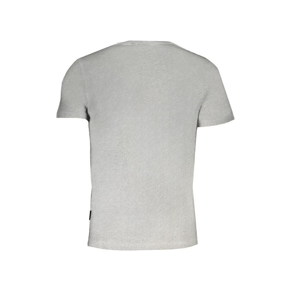 Napapijri Gray Cotton T-Shirt Napapijri