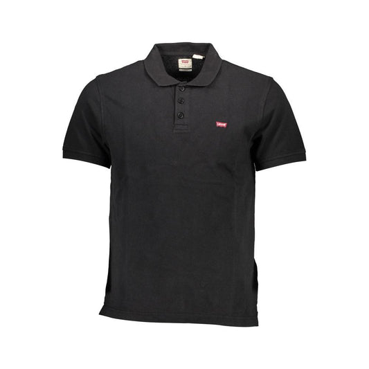 Levi's Black Cotton Men Polo Shirt Levi's