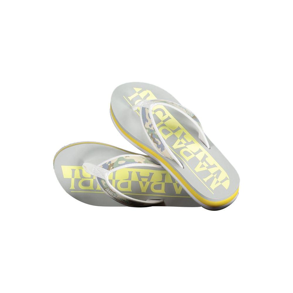 Napapijri Contrasting Logo Flip Flops in Sunny Yellow Napapijri