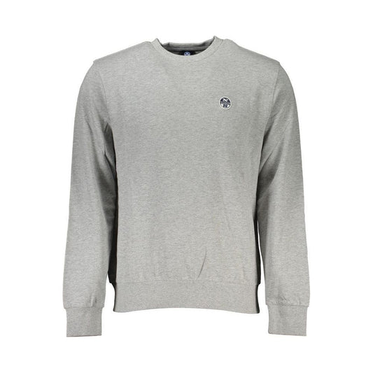 North Sails Gray Cotton Sweater North Sails