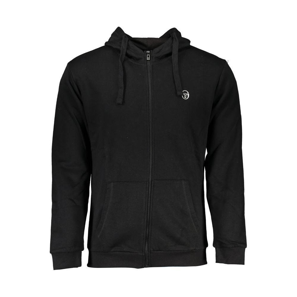 Sergio Tacchini Black Cotton Sweater Sergio Tacchini