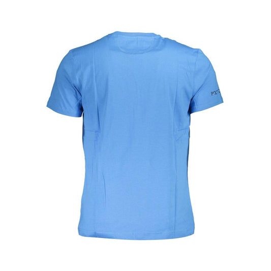 La Martina Blue Cotton Men T-Shirt La Martina