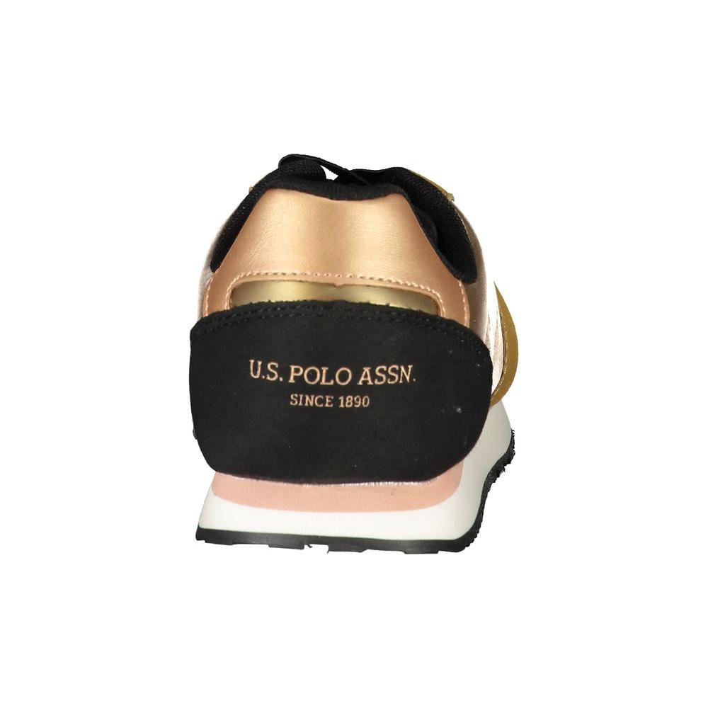 U.S. POLO ASSN. Gold Polyester Sneaker U.S. POLO ASSN.