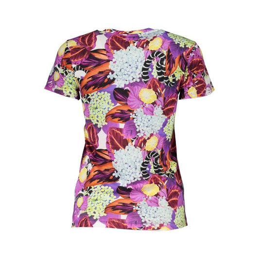 Cavalli Class Purple Cotton Tops & T-Shirt Cavalli Class