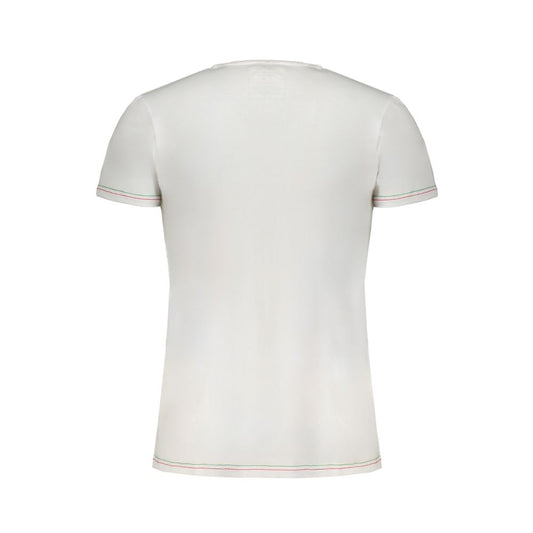 Aeronautica Militare White Cotton T-Shirt Aeronautica Militare