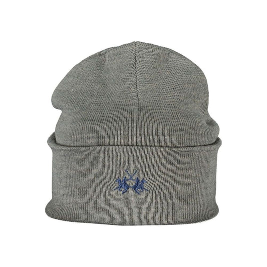 La Martina Gray Polyester Hats & Cap La Martina