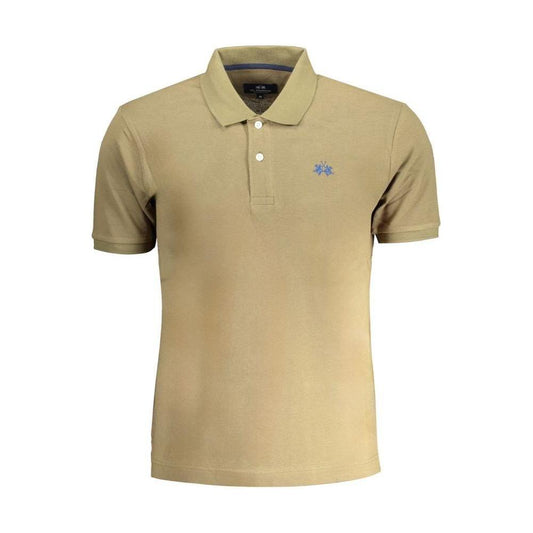 La Martina Green Cotton Polo Shirt La Martina