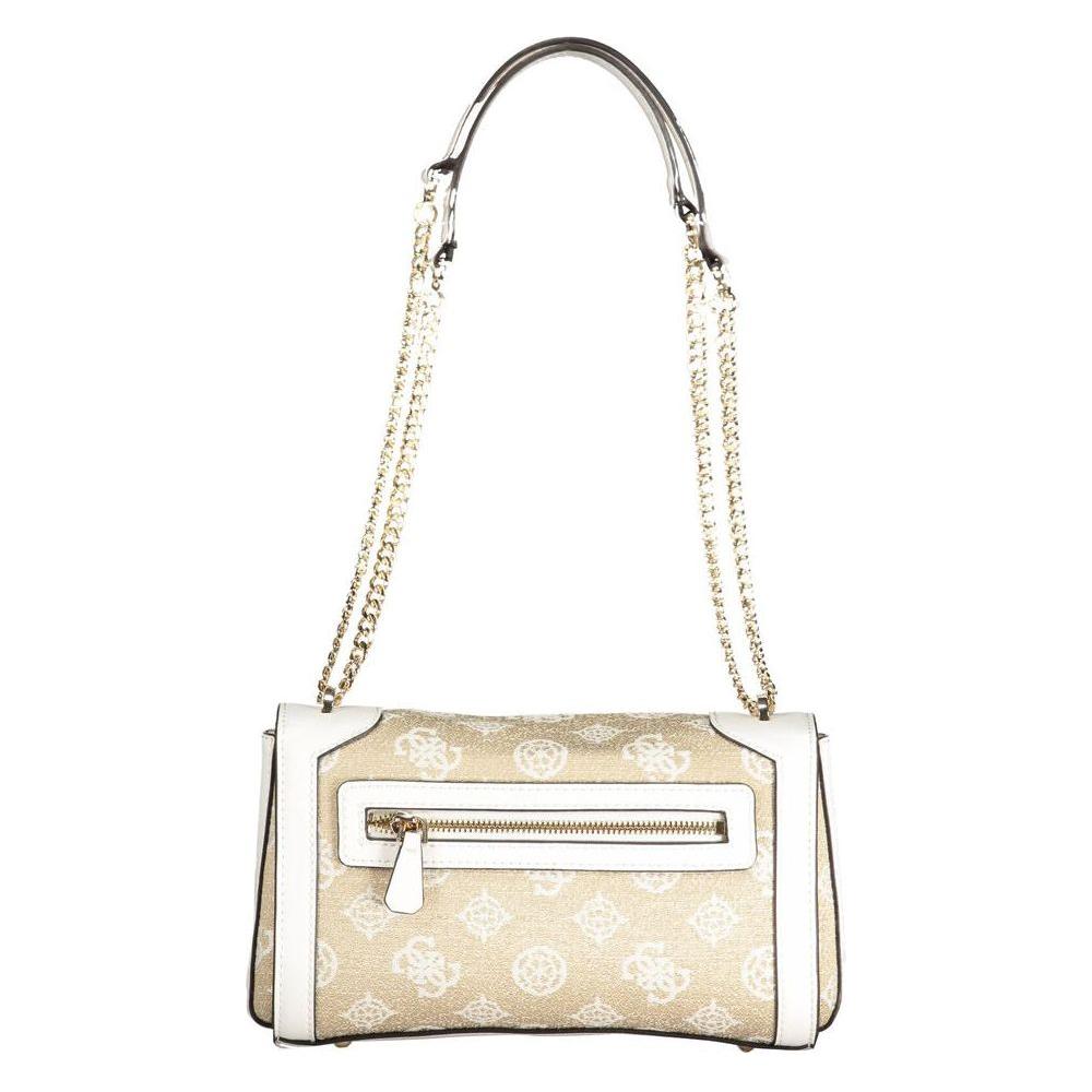 Guess Jeans White Cotton Handbag Guess Jeans