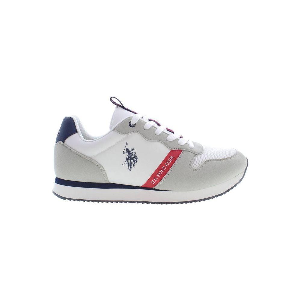 U.S. POLO ASSN. White Polyester Mens Sneaker U.S. POLO ASSN.