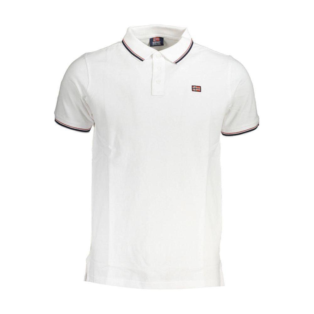 Norway 1963 White Cotton Polo Shirt Norway 1963