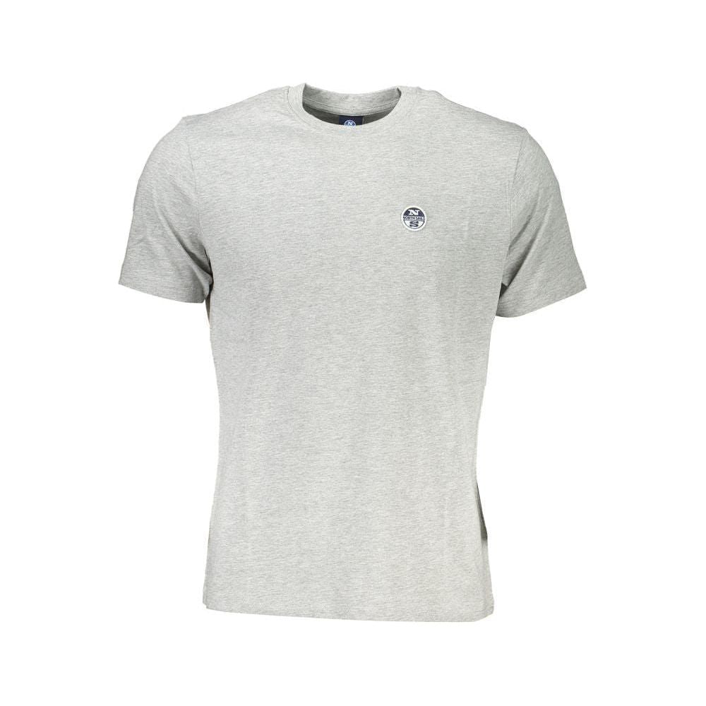 North Sails Gray Cotton T-Shirt North Sails