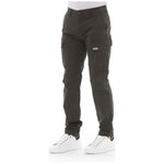 Baldinini Trend Army Cotton Men Cargo Trouser Baldinini Trend Dark Slate Gray