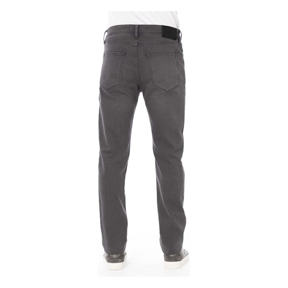 Baldinini Trend Gray Cotton Men Jeans Baldinini Trend