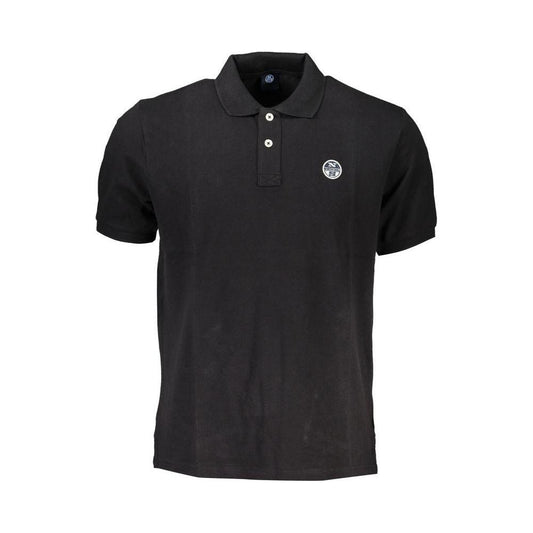 North Sails Black Cotton Polo Shirt North Sails