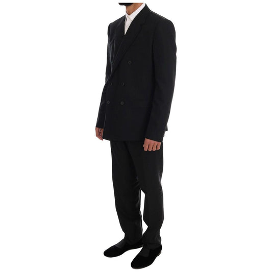 Dolce & Gabbana Elegant Black Wool Three-Piece Suit Suit Dolce & Gabbana