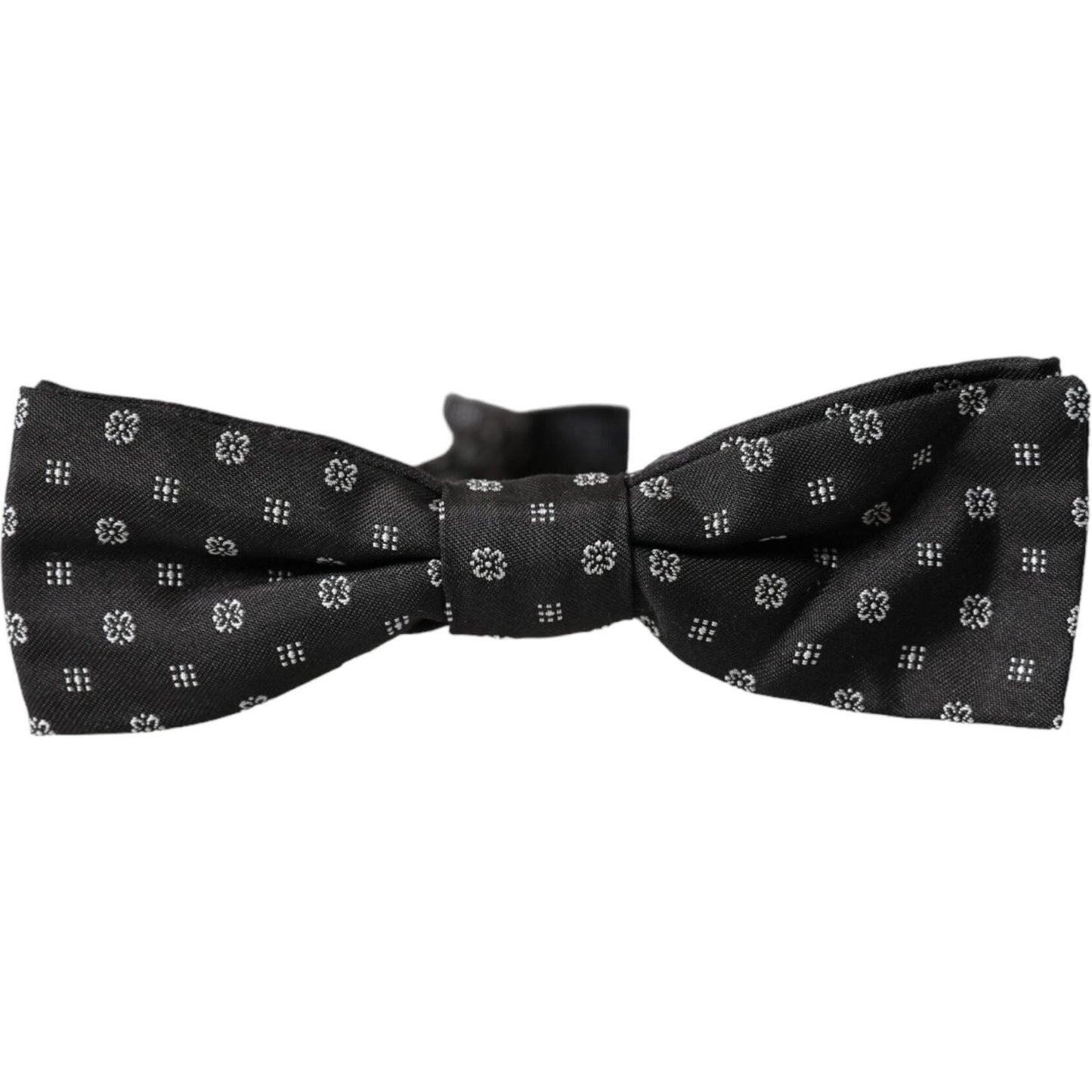 Dolce & Gabbana Black Silk Fantasy Adjustable Neck Men Papillon Bow Tie Dolce & Gabbana