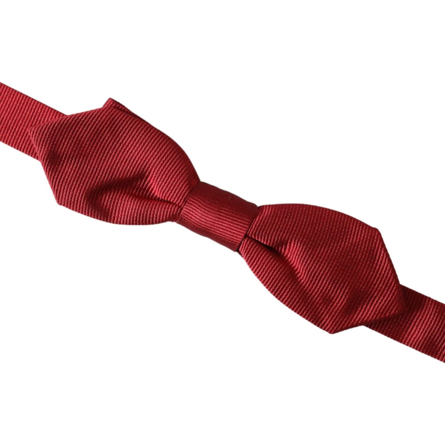 Dolce & Gabbana Red Silk Jacquard Adjustable Neck Men Bow Tie Dolce & Gabbana