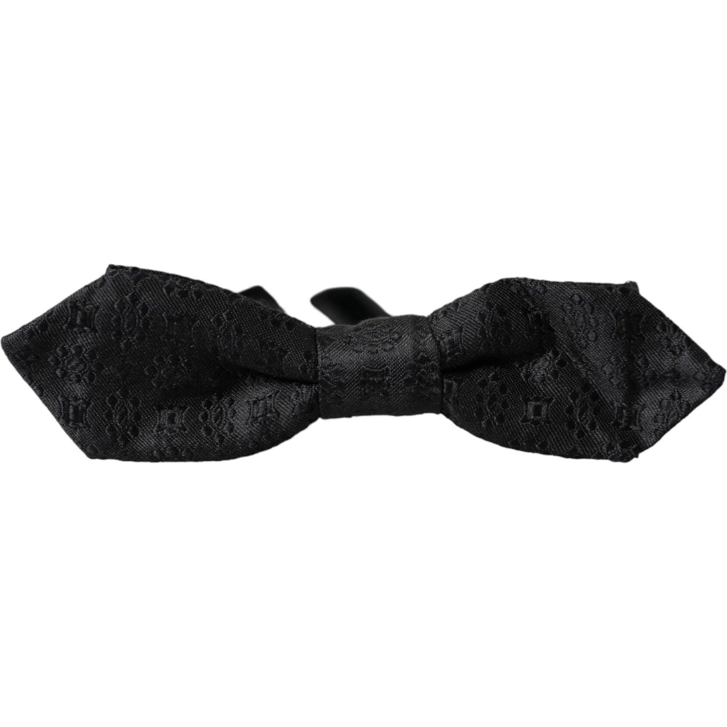 Dolce & Gabbana Black Silk Fantasy Adjustable Neck Men Bow Tie Dolce & Gabbana