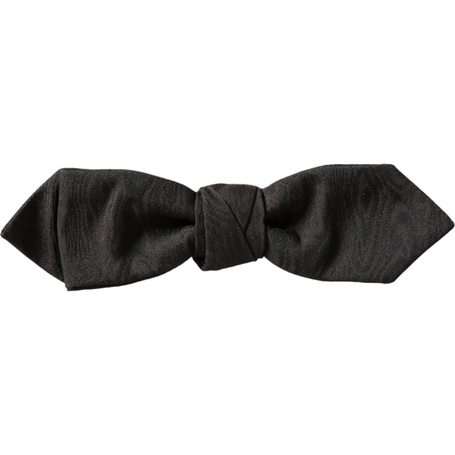 Dolce & Gabbana Black Silk Adjustable Neck Men Bow Tie Dolce & Gabbana