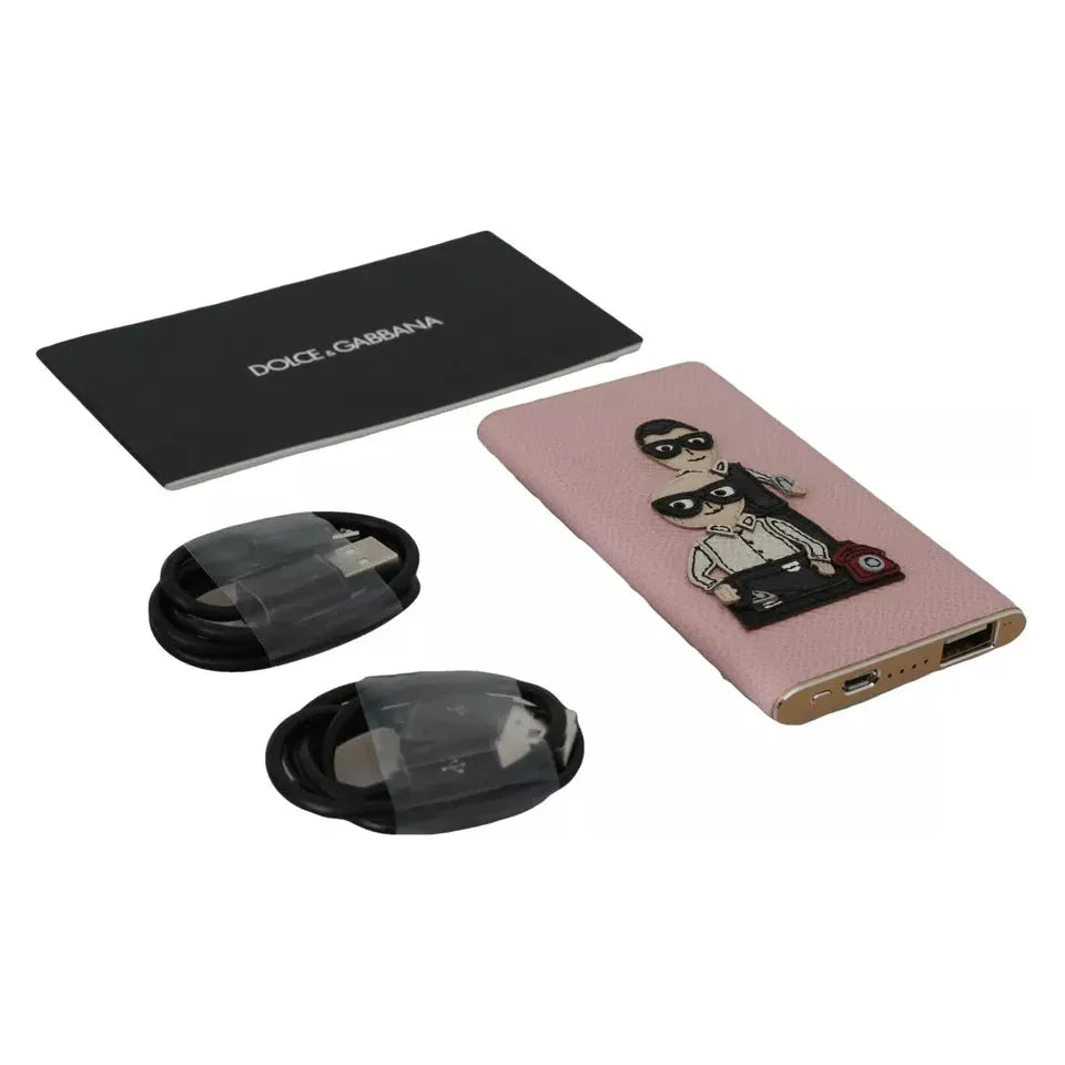 Dolce & Gabbana Charger USB Pink Leather #DGFAMILY Power Bank