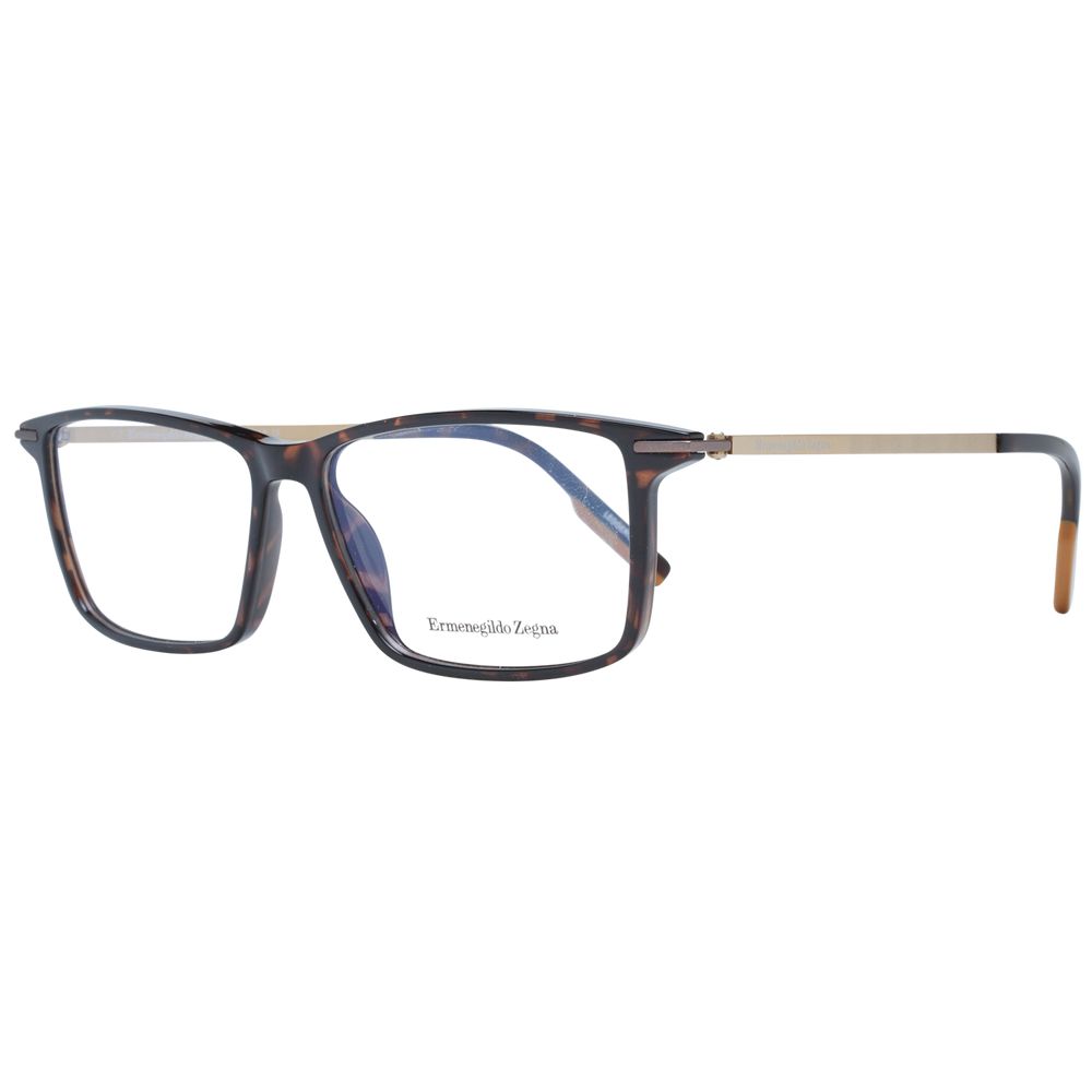 Ermenegildo Zegna Brown Plastic Glasses (Frames)