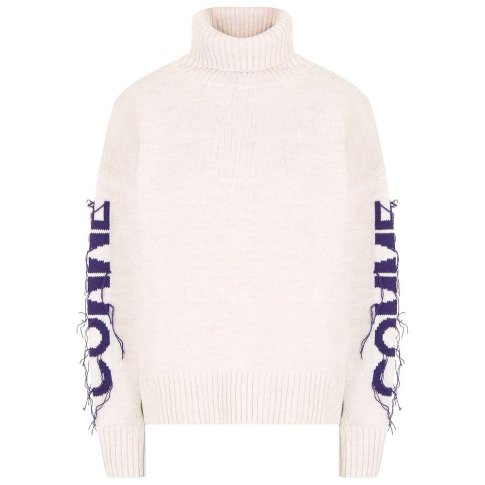 Comme Des Fuckdown Beige Acrylic Sweater Comme Des Fuckdown