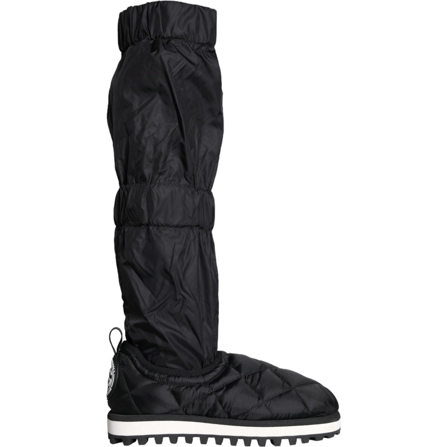 Dolce & Gabbana Black Quilted High Top Boots Sneakers Shoes Dolce & Gabbana