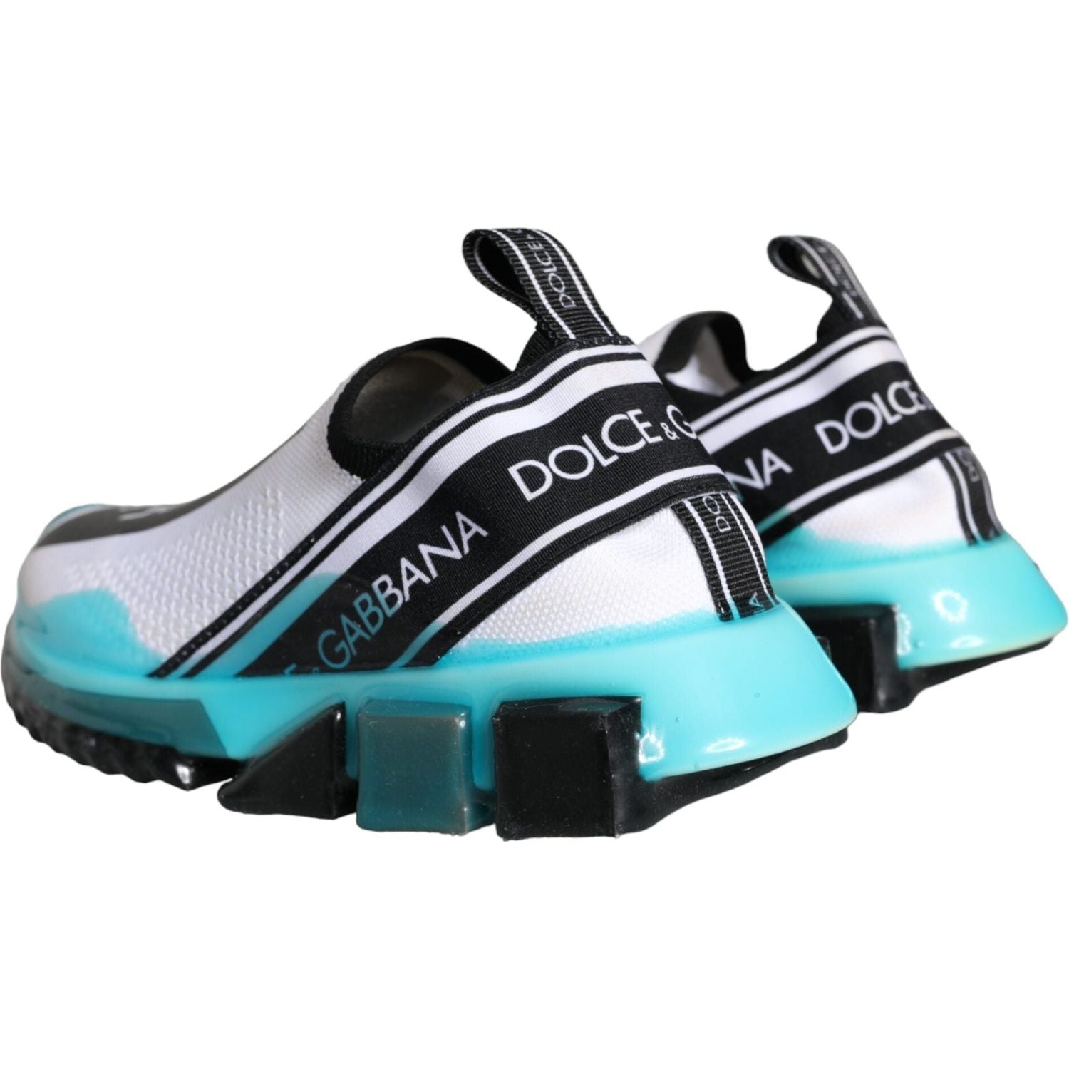 حذاء سنيكرز دولتشي آند غابانا أبيض وأزرق سهل الارتداء