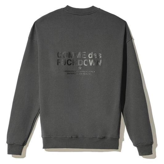 Comme Des Fuckdown Gray Cotton Sweater Comme Des Fuckdown