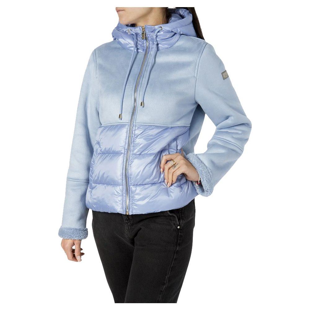 Yes Zee Light Blue Nylon Women's Jacket Yes Zee