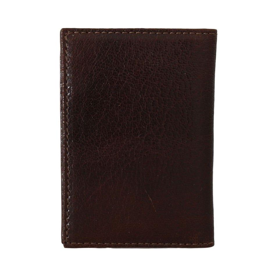 Billionaire Italian Couture Brown Leather Bifold Wallet