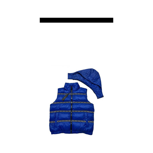 Versace Blue Polyester Vest Versace
