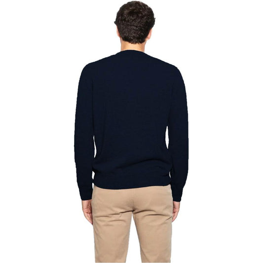 Alpha Studio Blue Wool Vergine Sweater Alpha Studio