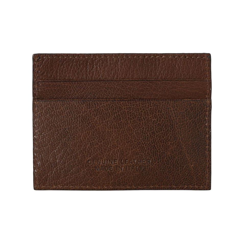 Billionaire Italian Couture Elegant Leather Men's Wallet in Brown Wallet Billionaire Italian Couture