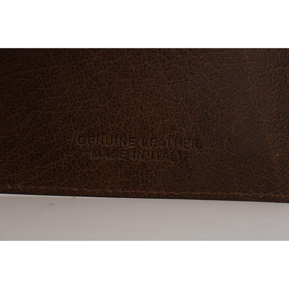 Billionaire Italian Couture Brown Leather Cardholder Wallet