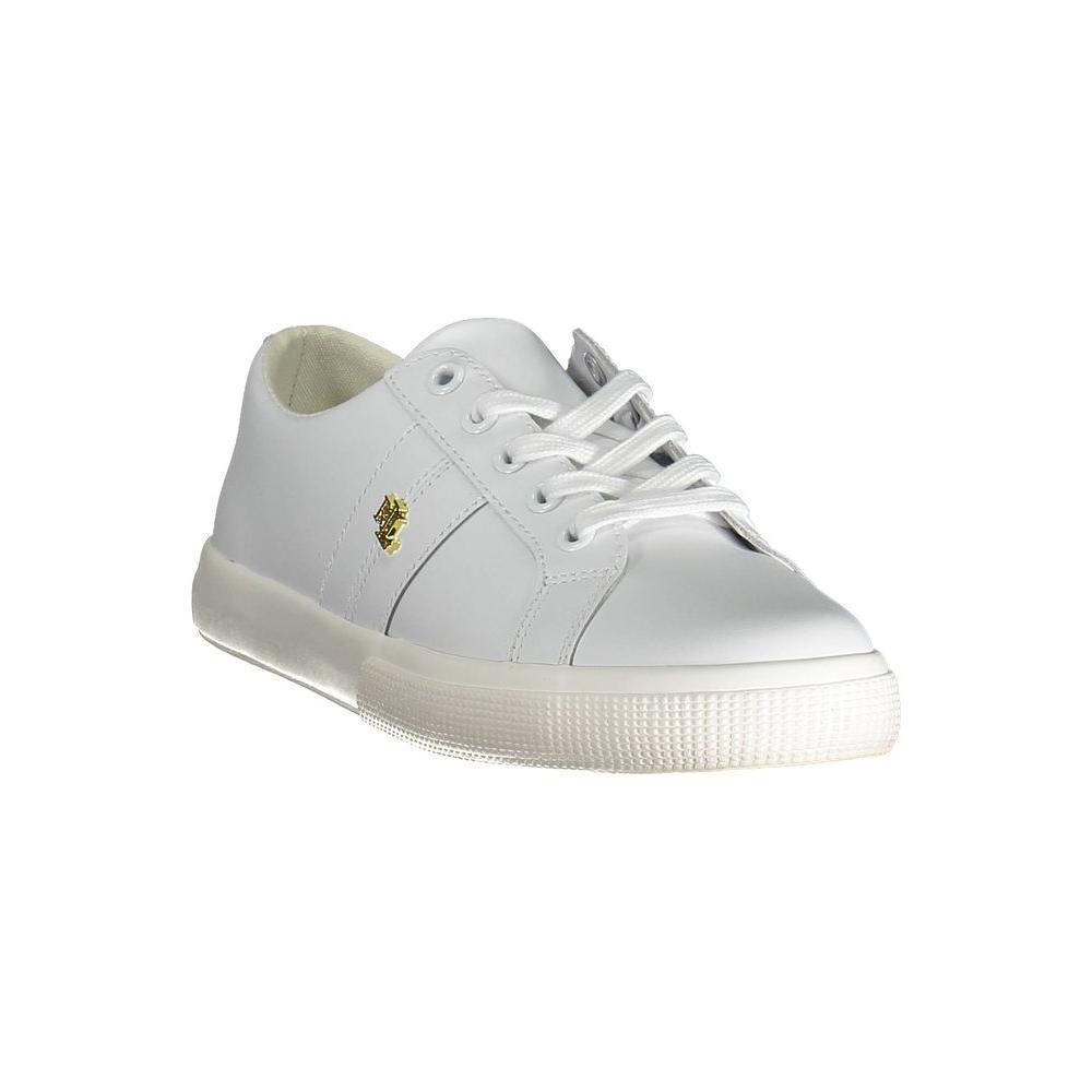 Ralph Lauren White Polyester Sneaker Ralph Lauren