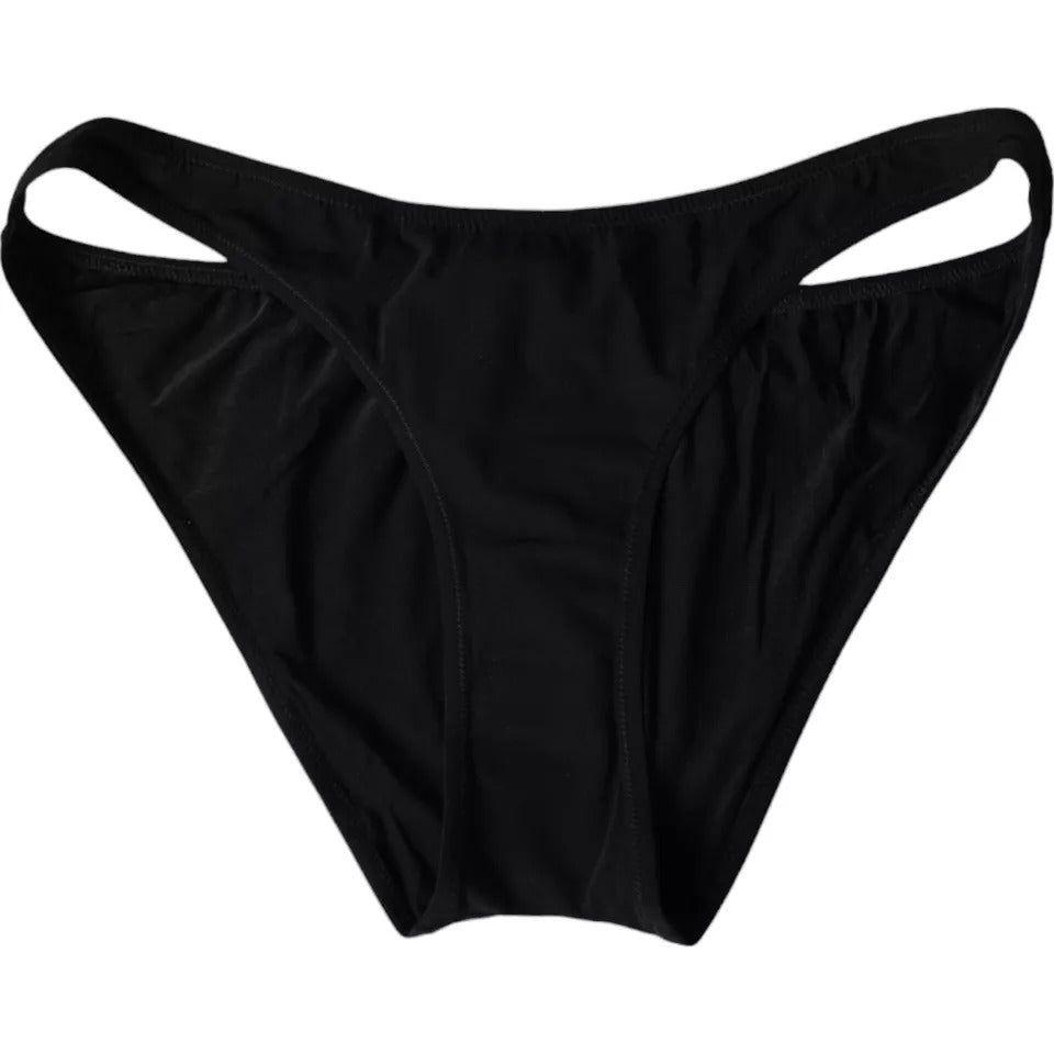 Dolce & Gabbana Black Nylon Swimwear Beachwear Bottom Bikini Dolce & Gabbana