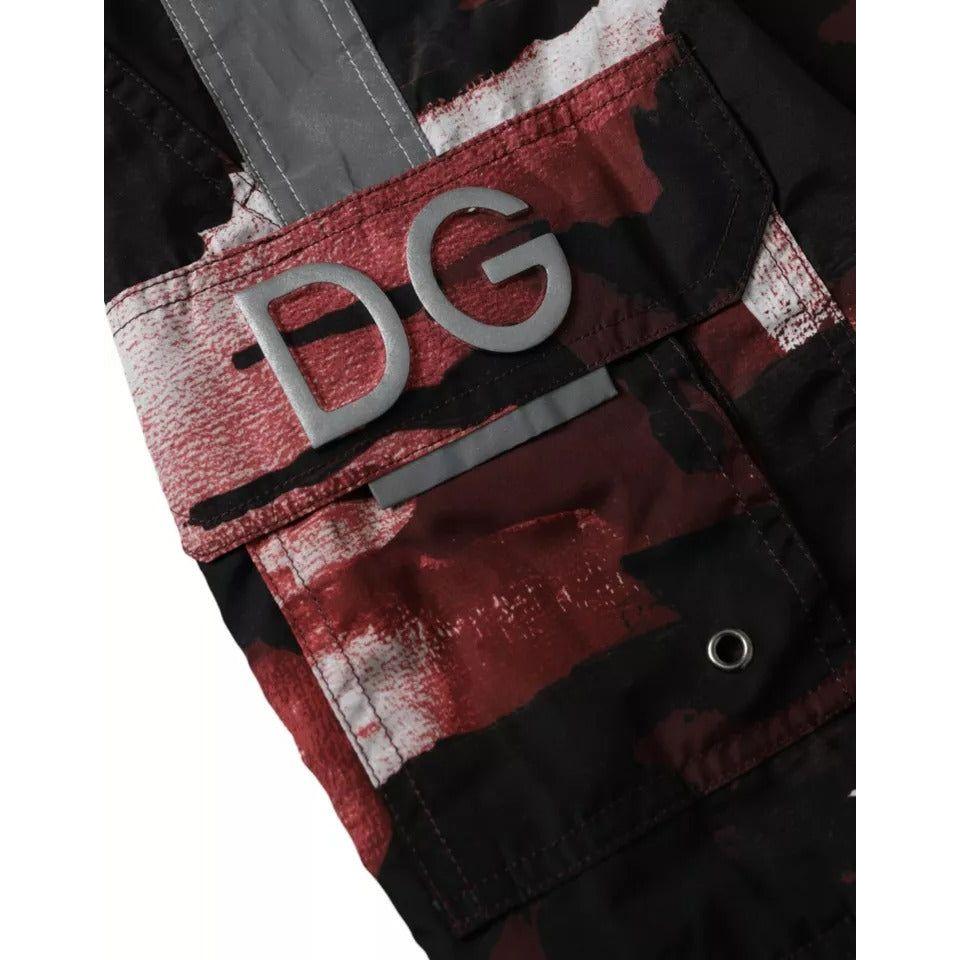 Dolce & Gabbana Multicolor Camouflage DG Logo Beachwear Shorts Swimwear Dolce & Gabbana