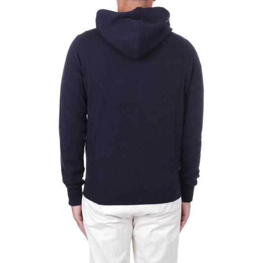 Alpha Studio Blue Wool Vergine Sweater Alpha Studio