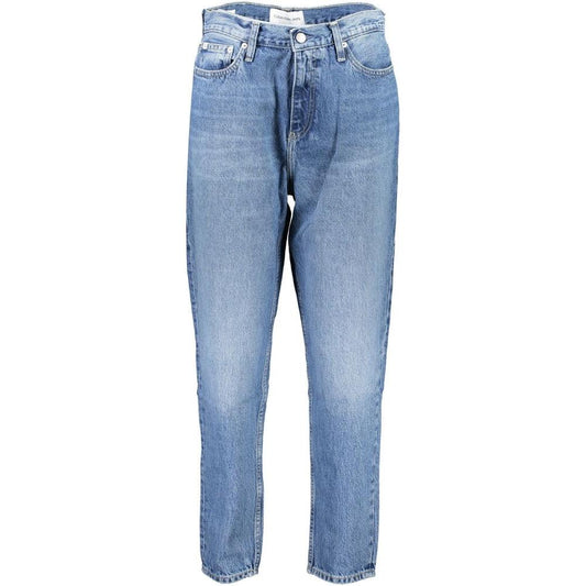 Calvin Klein Light Blue Cotton Jeans & Pant Calvin Klein