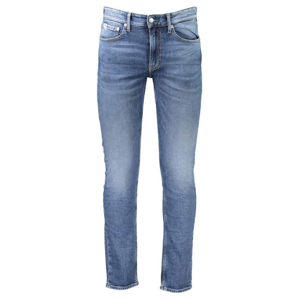 Calvin Klein Blue Cotton Jeans & Pant Calvin Klein