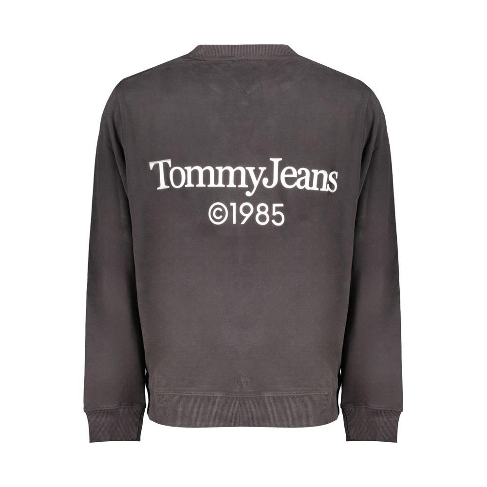 Tommy Hilfiger Black Cotton Sweater Tommy Hilfiger