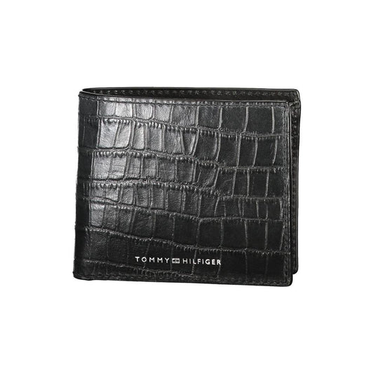 Tommy Hilfiger Black Leather Wallet Tommy Hilfiger