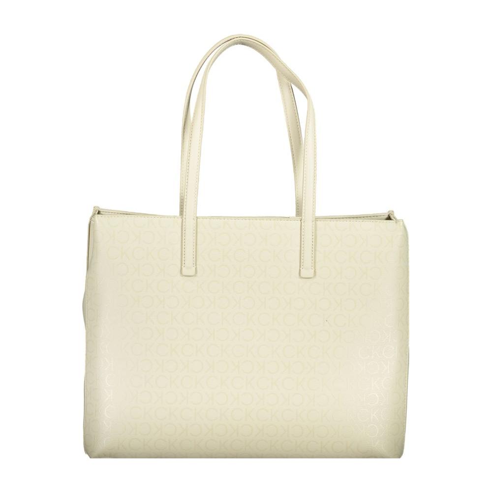 Calvin Klein Beige Polyester Handbag Calvin Klein